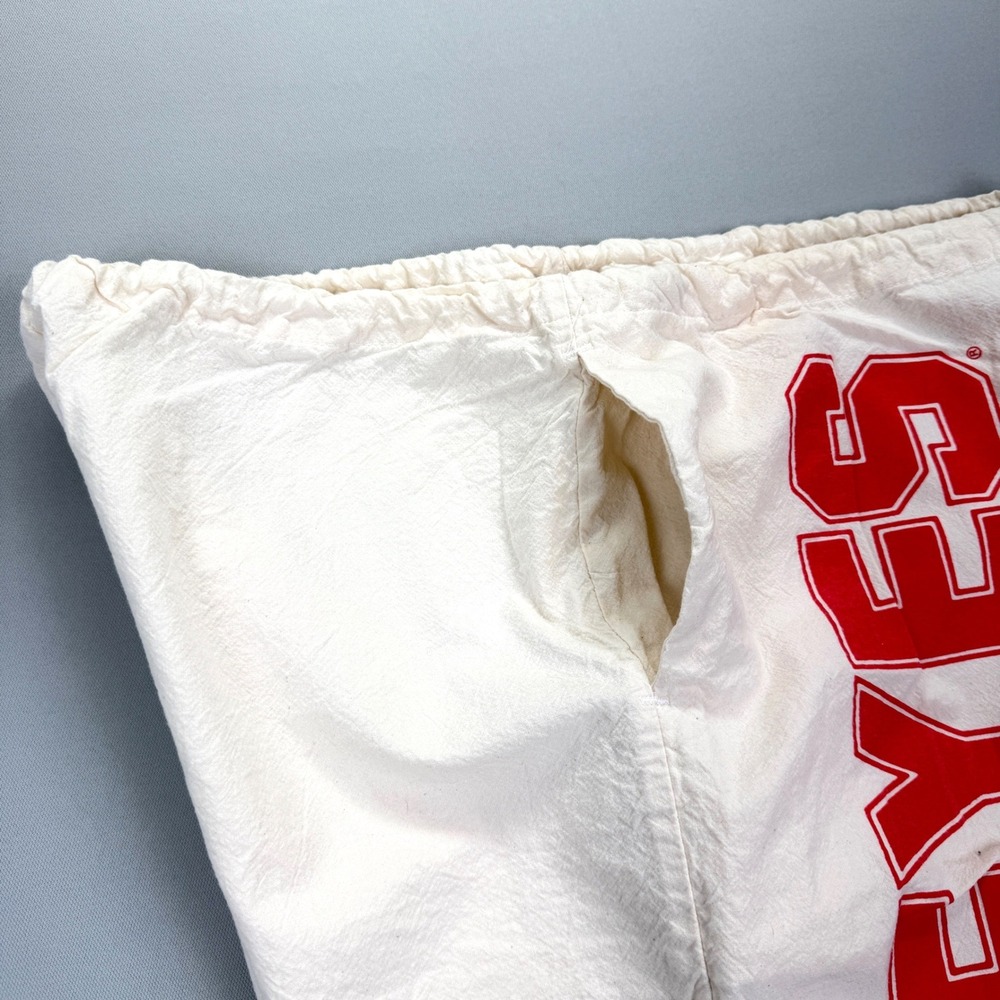 Sweet Sacks Ohio State Buckeyes OS Cream Cotton Drawstring Shorts Vintage Brutus - Picture 11 of 12